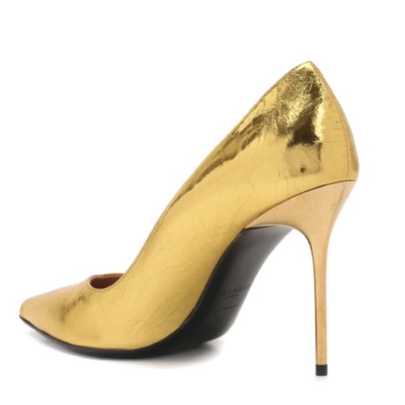 BALMAIN gold pumps 7.5 sz , all inclusive BRAND NEW - Picture 4 of 11